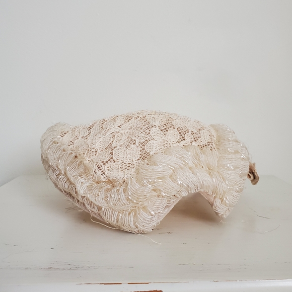 50s Vintage Floral Lace Fascinator Hat - Picture 8 of 14